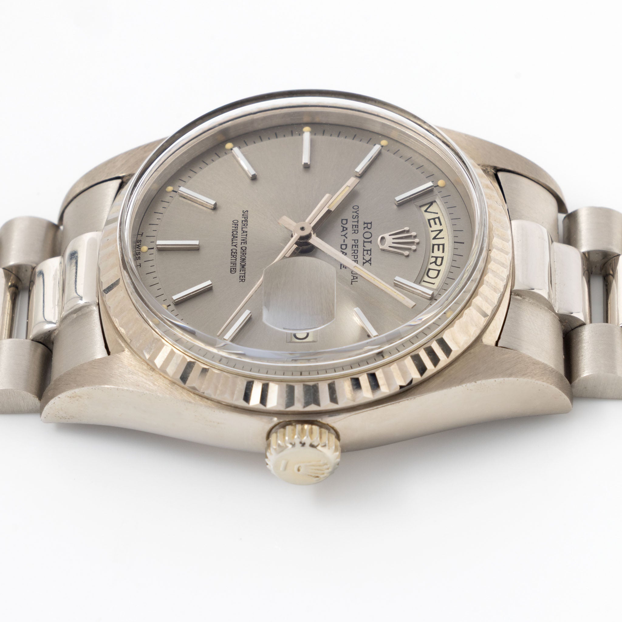 Rolex Day-Date 1803/9 Warm Grey Dial in 18k White Gold