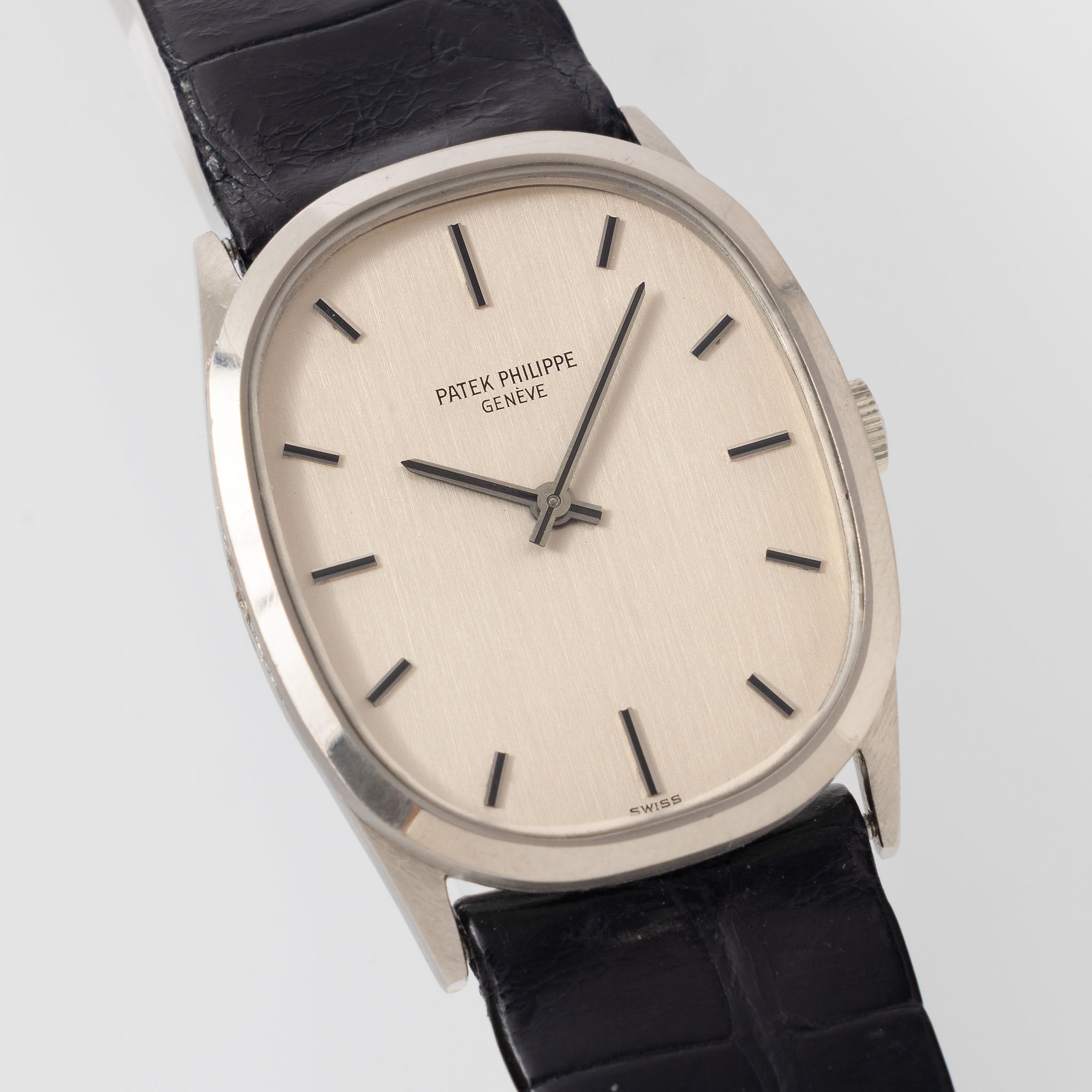 Patek Philippe Golden Ellipse 3546G Silver Dial in 18k White Gold with Extract of Archives