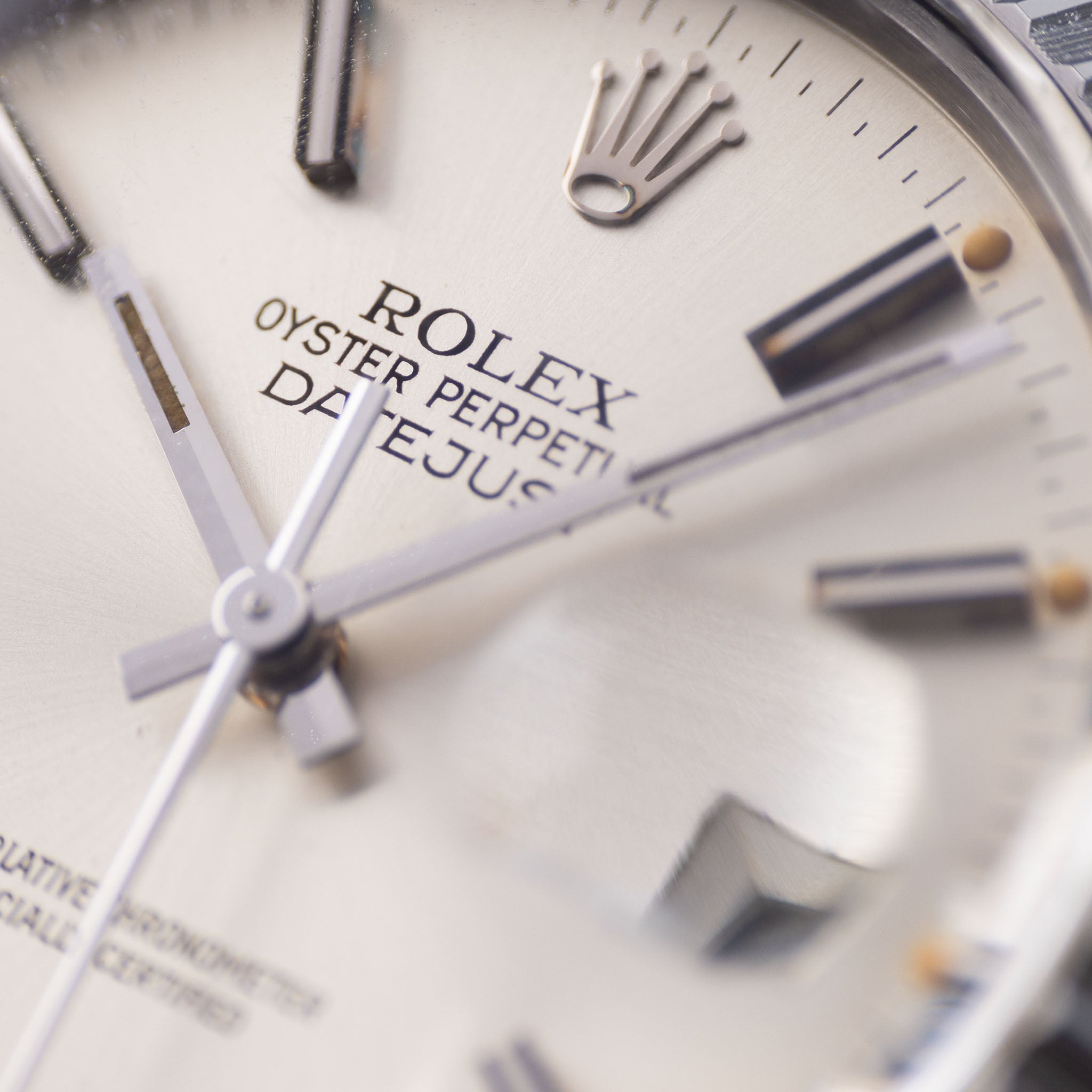 Rolex Datejust 16030 Patina Silver Dial with Rolex papers