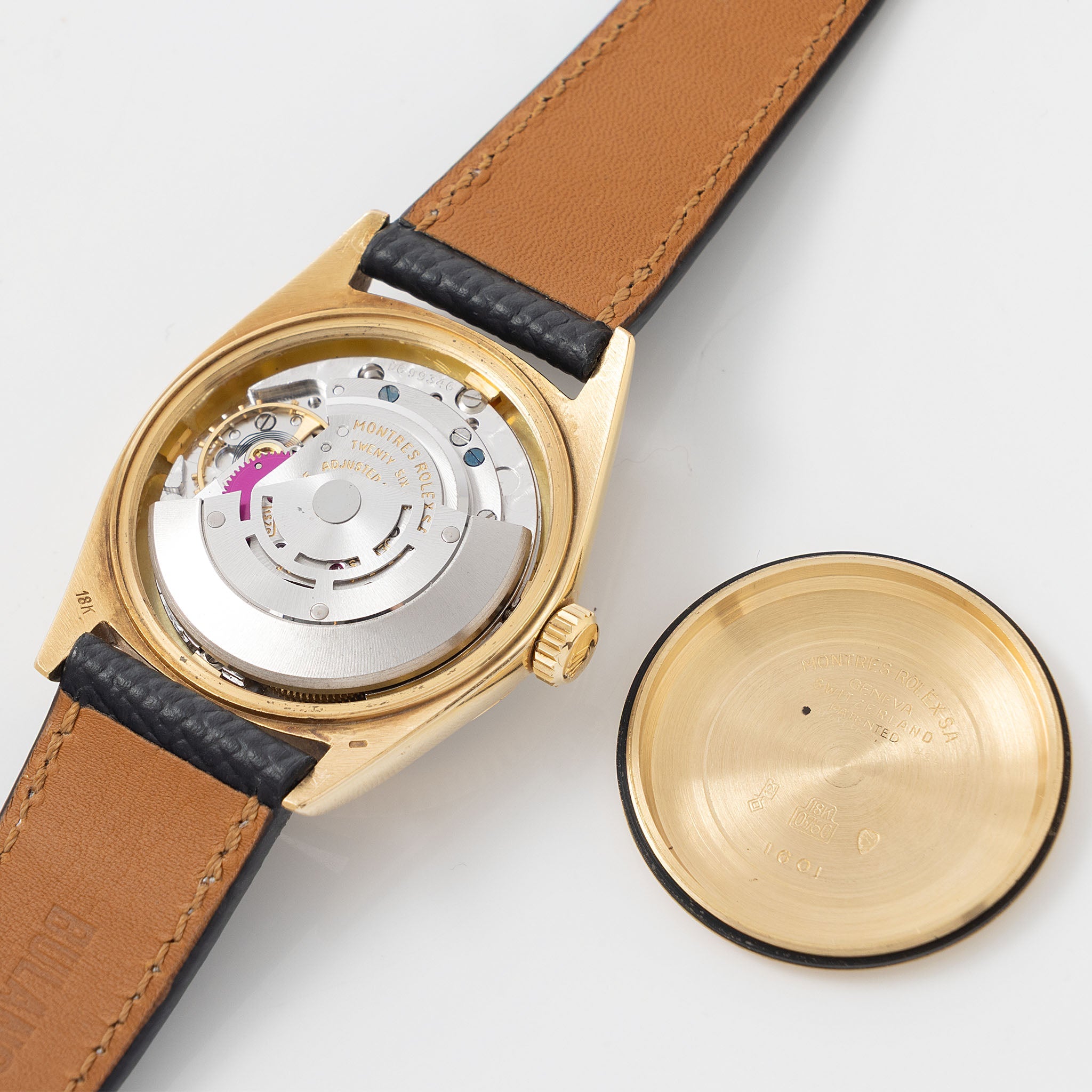 Rolex Datejust 1601/8 Grey soleil Sigma dial in 18 k yellow gold