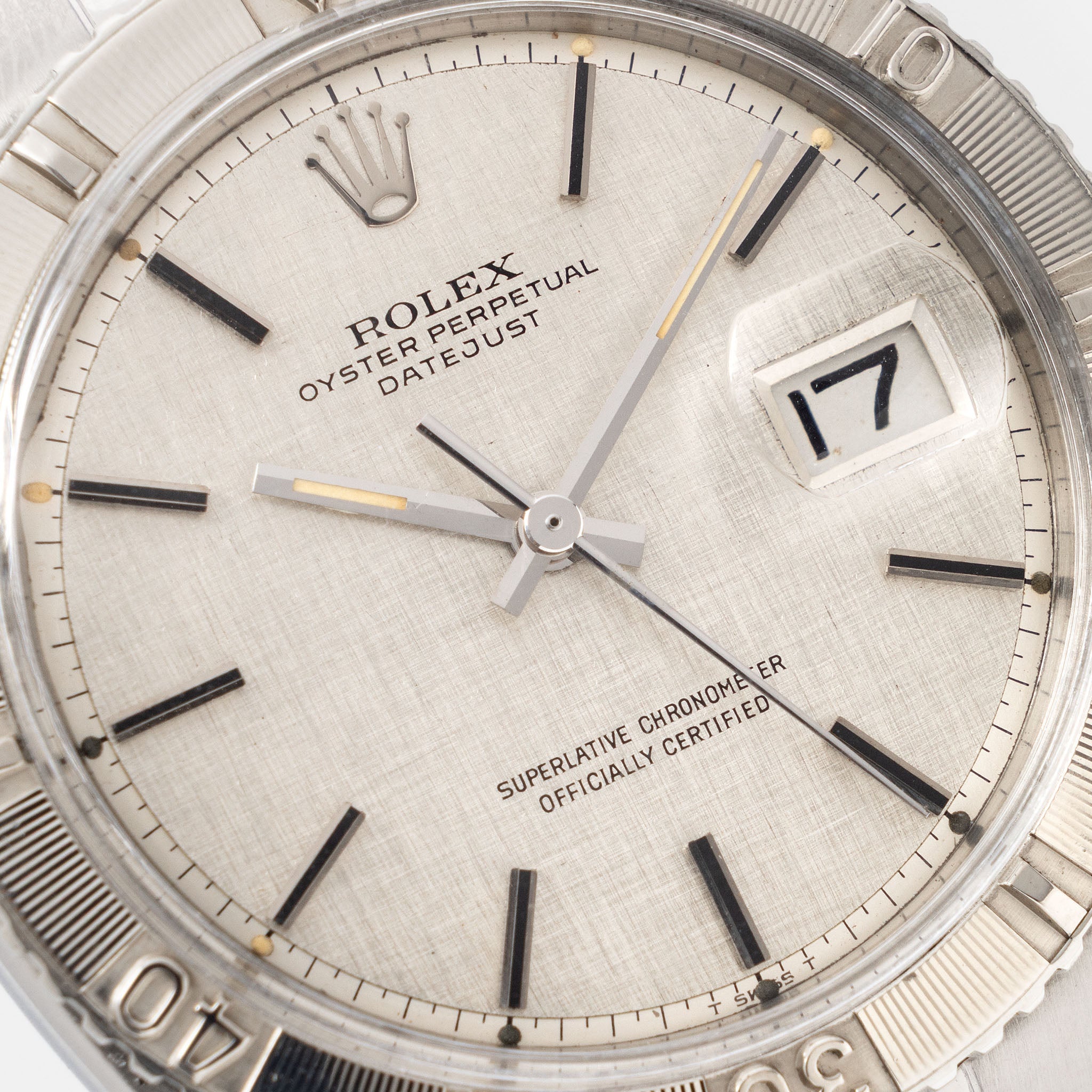 Rolex Turn- o-graph Silver linen dial ref 1625