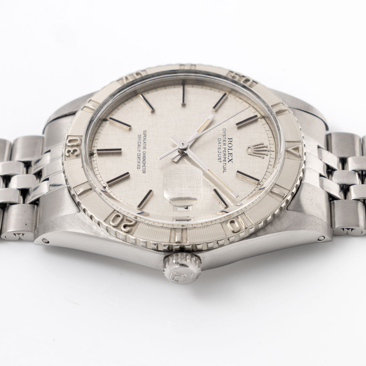 Rolex Turn- o-graph Silver linen dial ref 1625