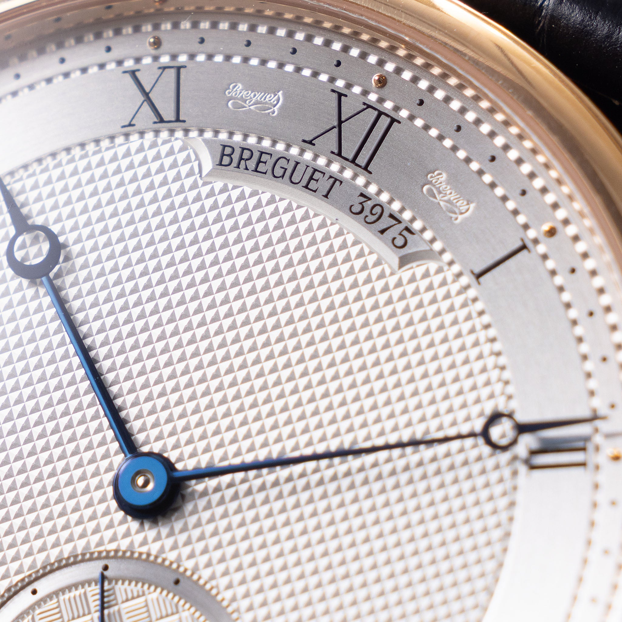 Breguet Classique 7147 Silver Guilloché Dial in 18k Rose Gold