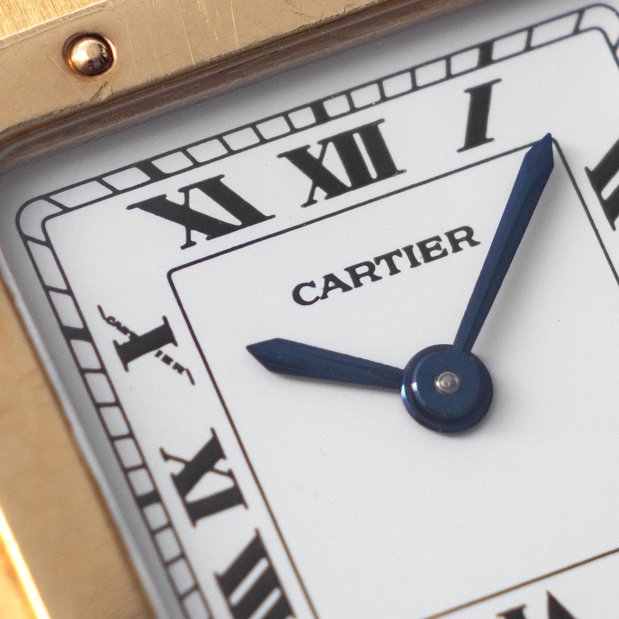 Cartier Santos Dumont Ultra Thin ref. 96053 Paris Dial