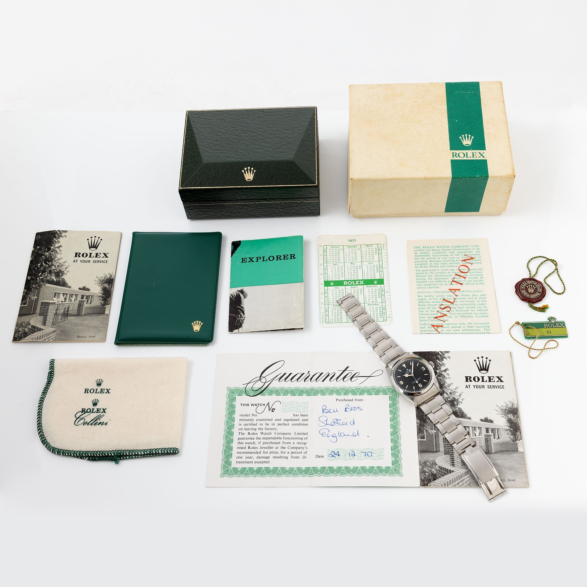 Rolex Explorer 1016 MK1 Frog Foot Dial with Box and Papers
