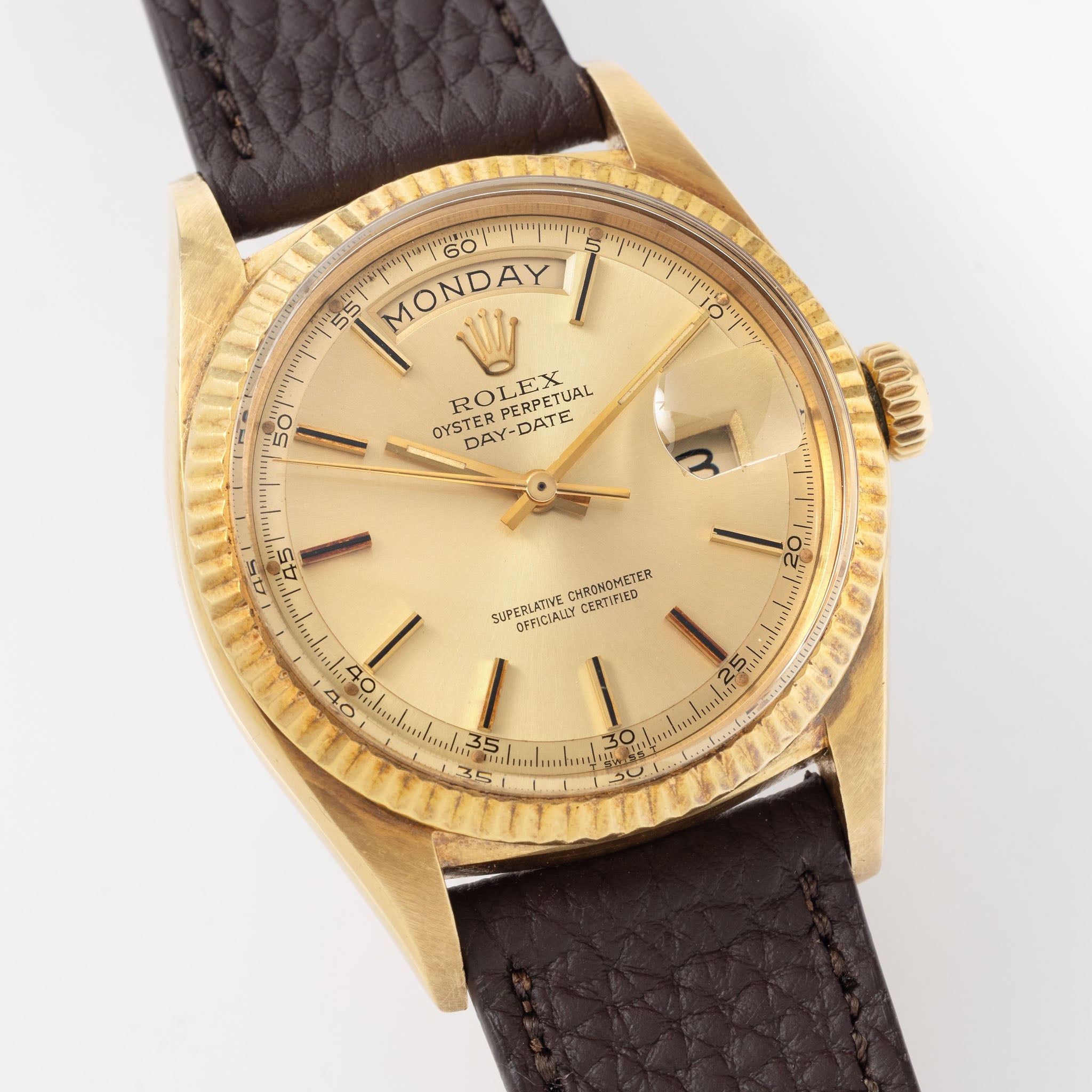 Rolex Day-Date 1803 Champagne Dial in 18k Yellow Gold