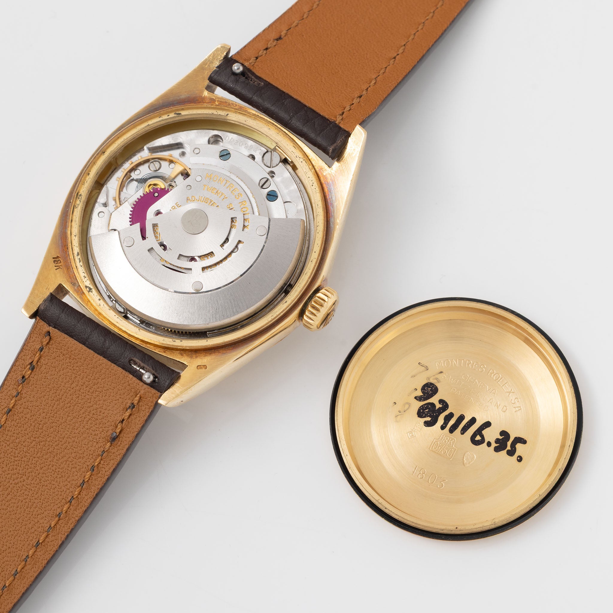 Rolex Day-Date 1803 Champagne Dial in 18k Yellow Gold