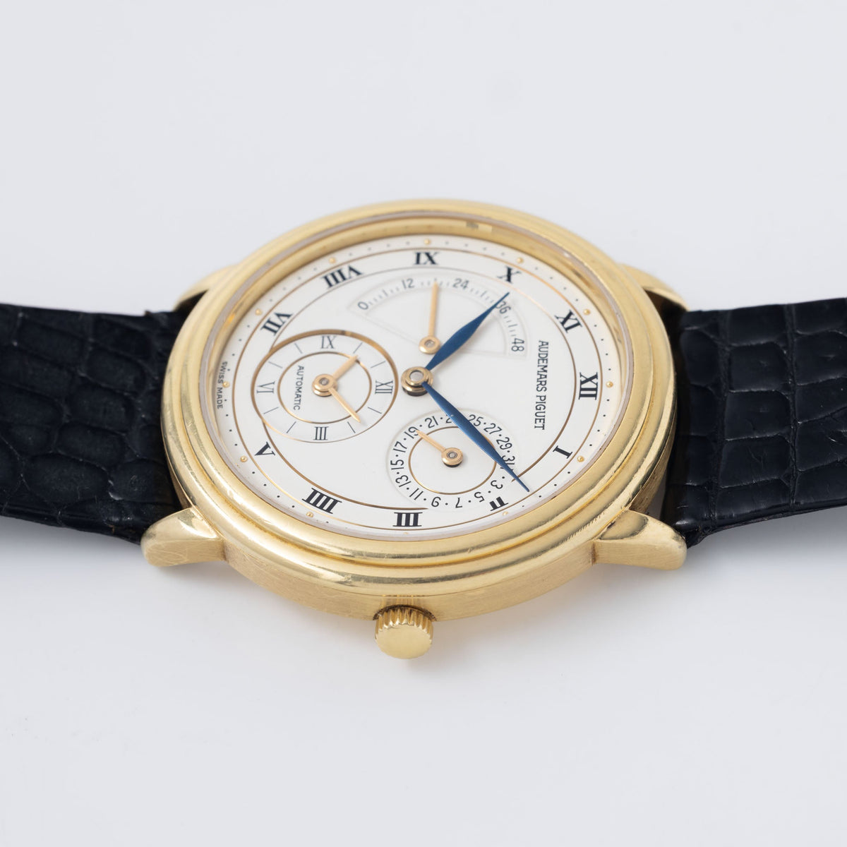 Audemars Piguet Dual Time Ref 25685 002BA in 18k Yellow Gold with Box and Papers