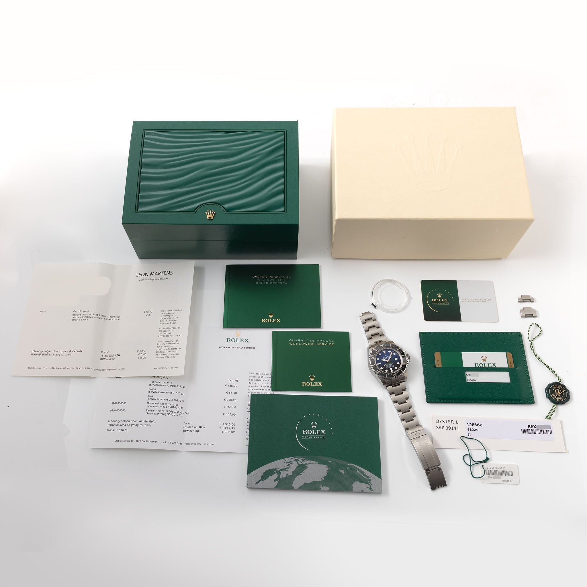 Rolex Sea-Dweller Deepsea 126660 James Cameron 2018 Full Set with Rolex Service Papers