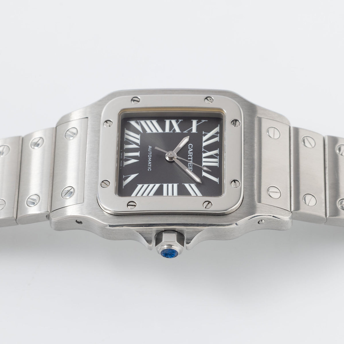 Cartier Santos Galbeé ref. 2319 SIHH Slate Grey Dial with Box and Original Guarantee Paper “Limited edition”