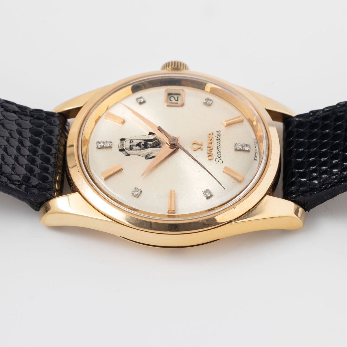 Omega Seamaster Dresswatch in 18k Rose Gold Diamond Markers for Sheikh Bin Salman of Bahrein ref. 166010 62