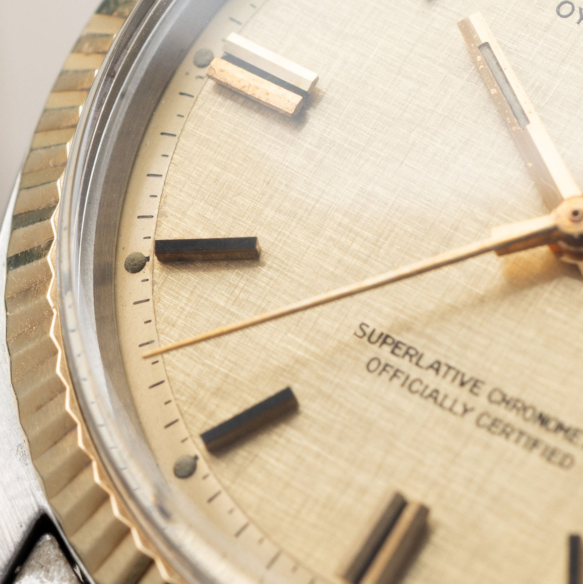 Rolex Datejust 1601/3 Linen Champagne Dial