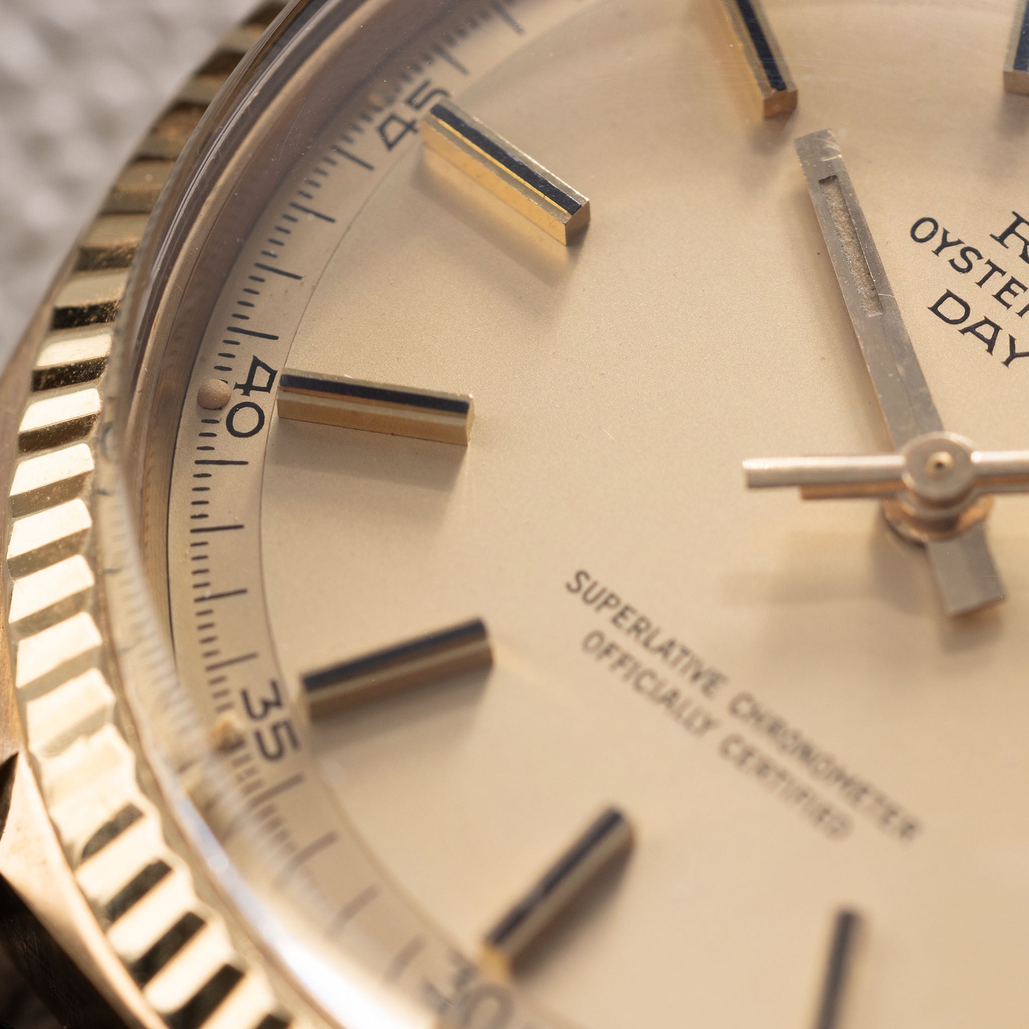 Rolex Day-date Yellow Gold Matte Champagne Dial ref 1803