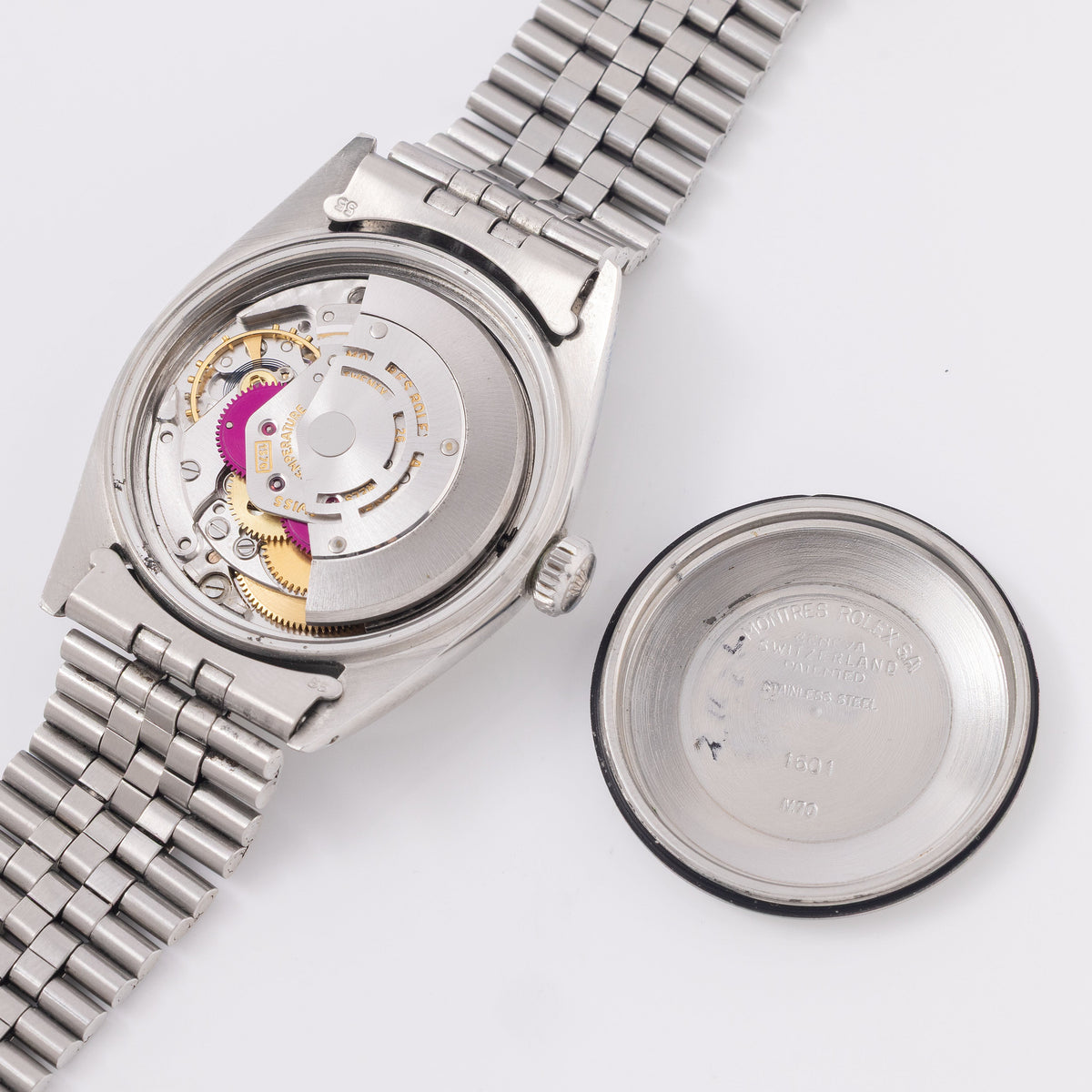 Rolex Datejust Ref. 1601 - Silver Soleil No-Lume Dial