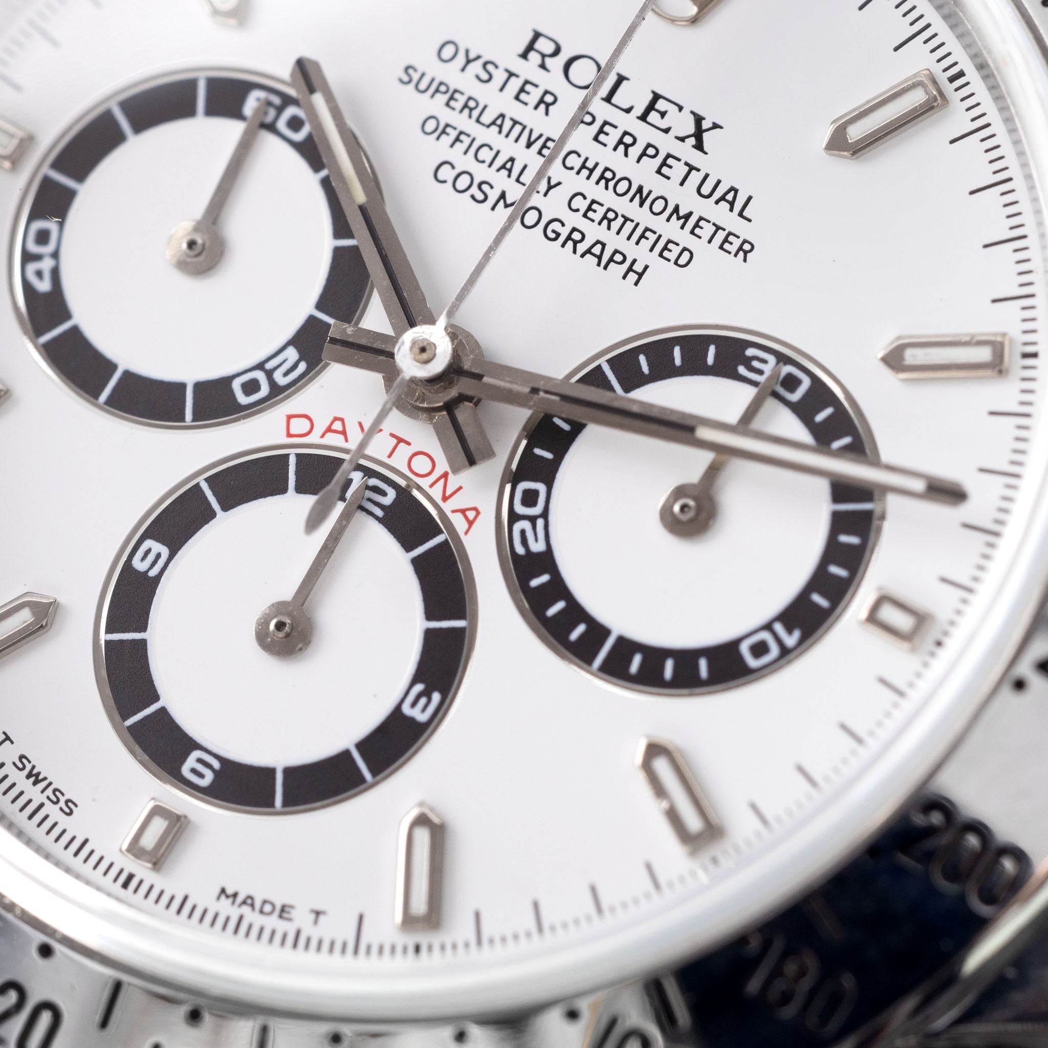 Rolex Daytona 16520 Steel White Mk5 Dial with Papers