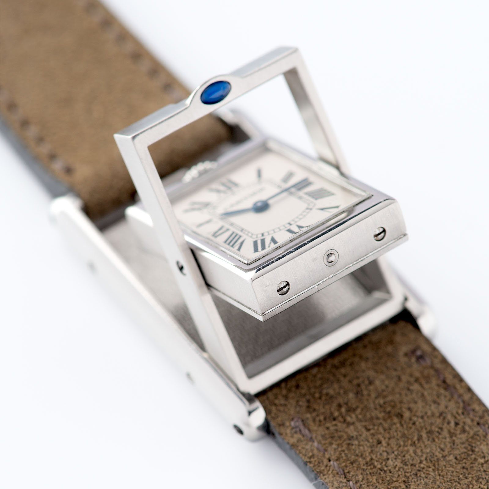 Cartier Tank Basculante Steel 2405