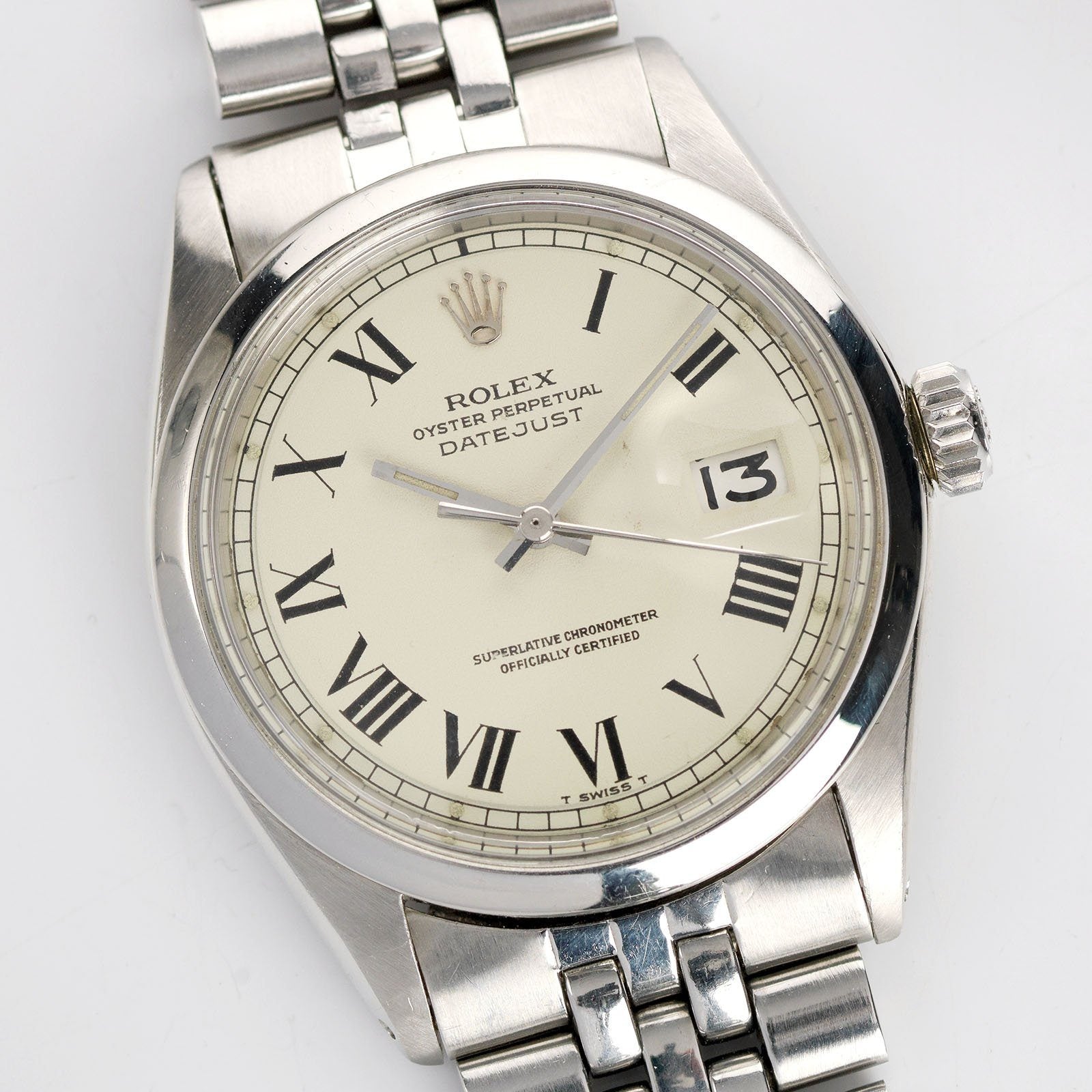 Rolex Datejust Reference 1600 Cream Buckley Dial