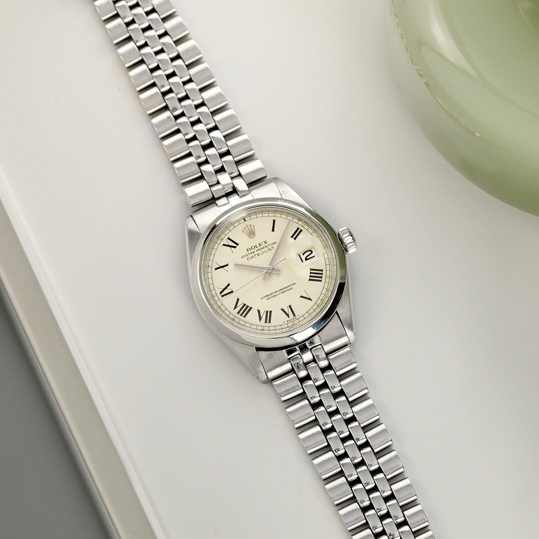 Rolex Datejust Reference 1600 Cream Buckley Dial