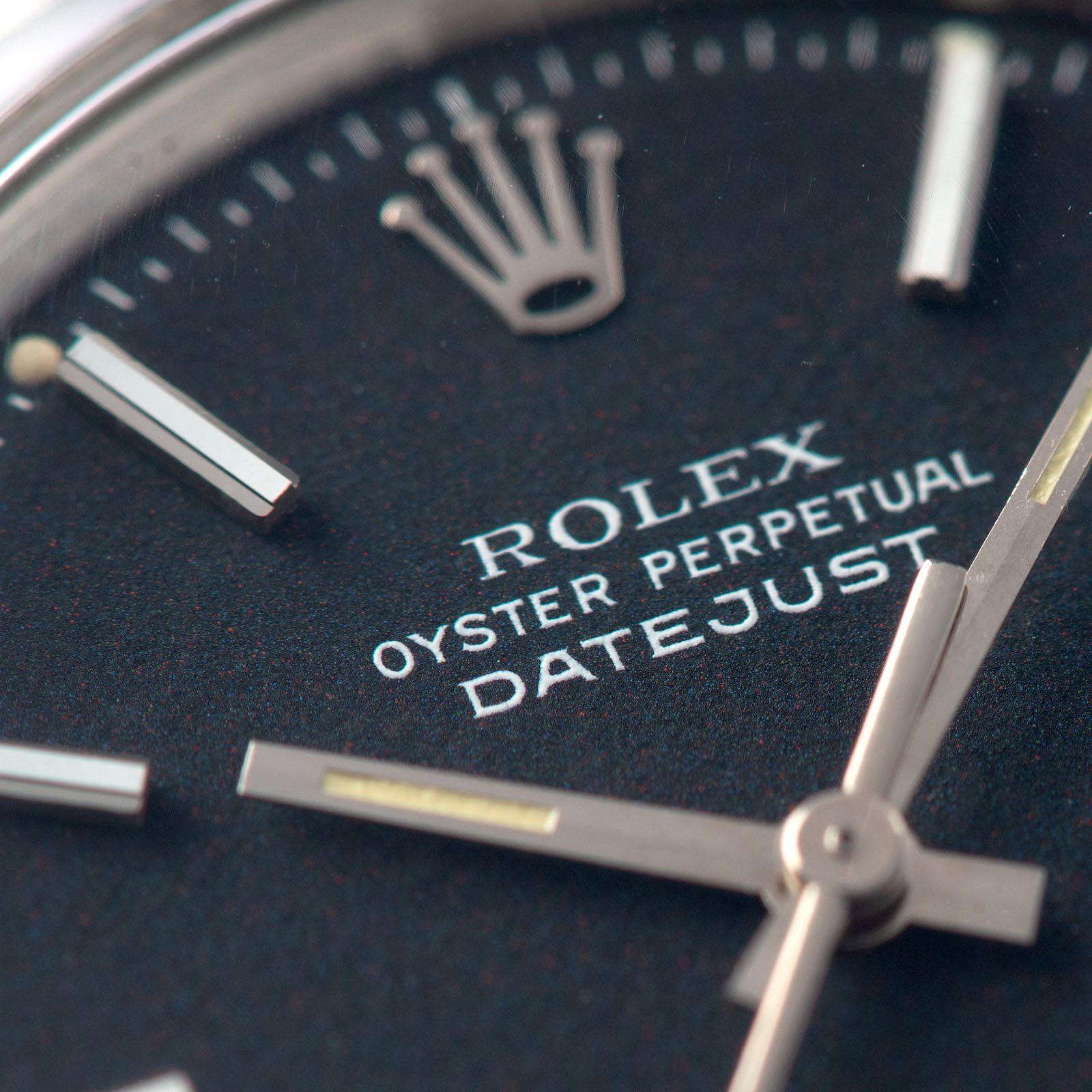 Rolex Datejust Black Marble Dial ref 1600