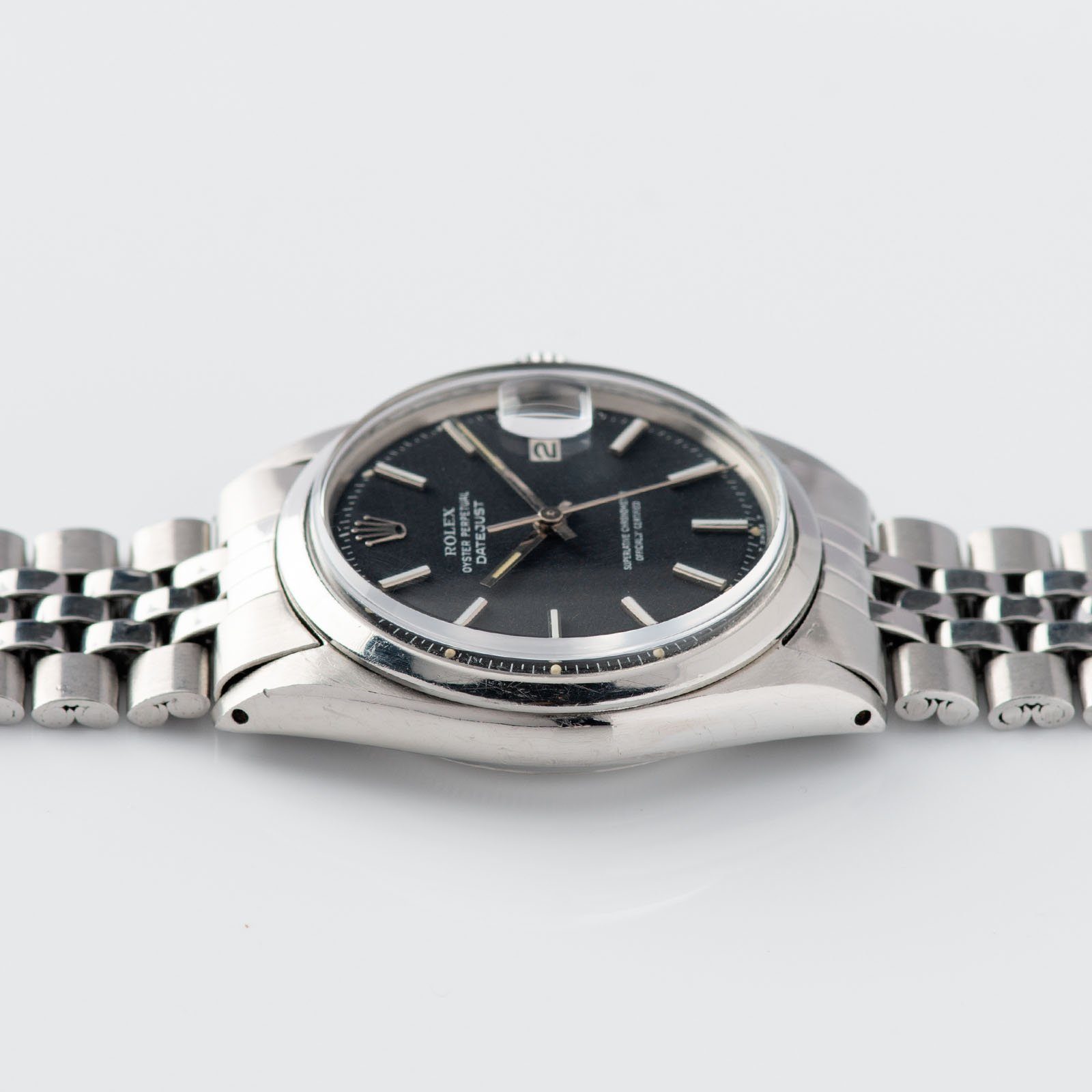 Rolex Datejust Black Marble Dial ref 1600