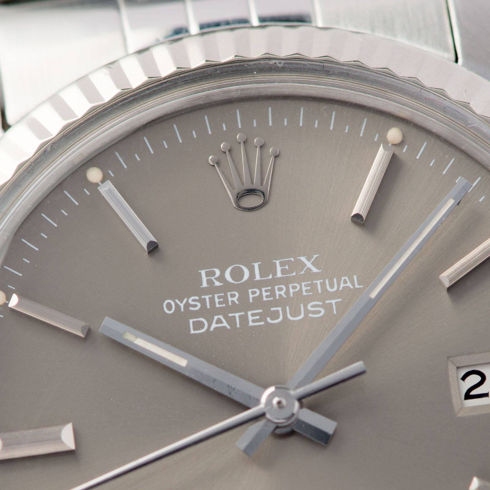 Rolex Datejust Taupe Dial 16014 Box and Papers