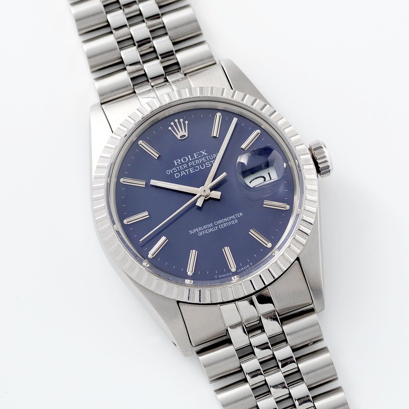 Rolex Datejust Blue Quick Set 16030