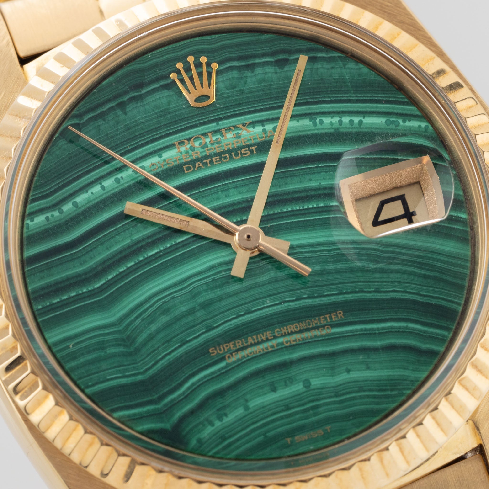 Rolex Datejust 1601/8 Malachite stone dial