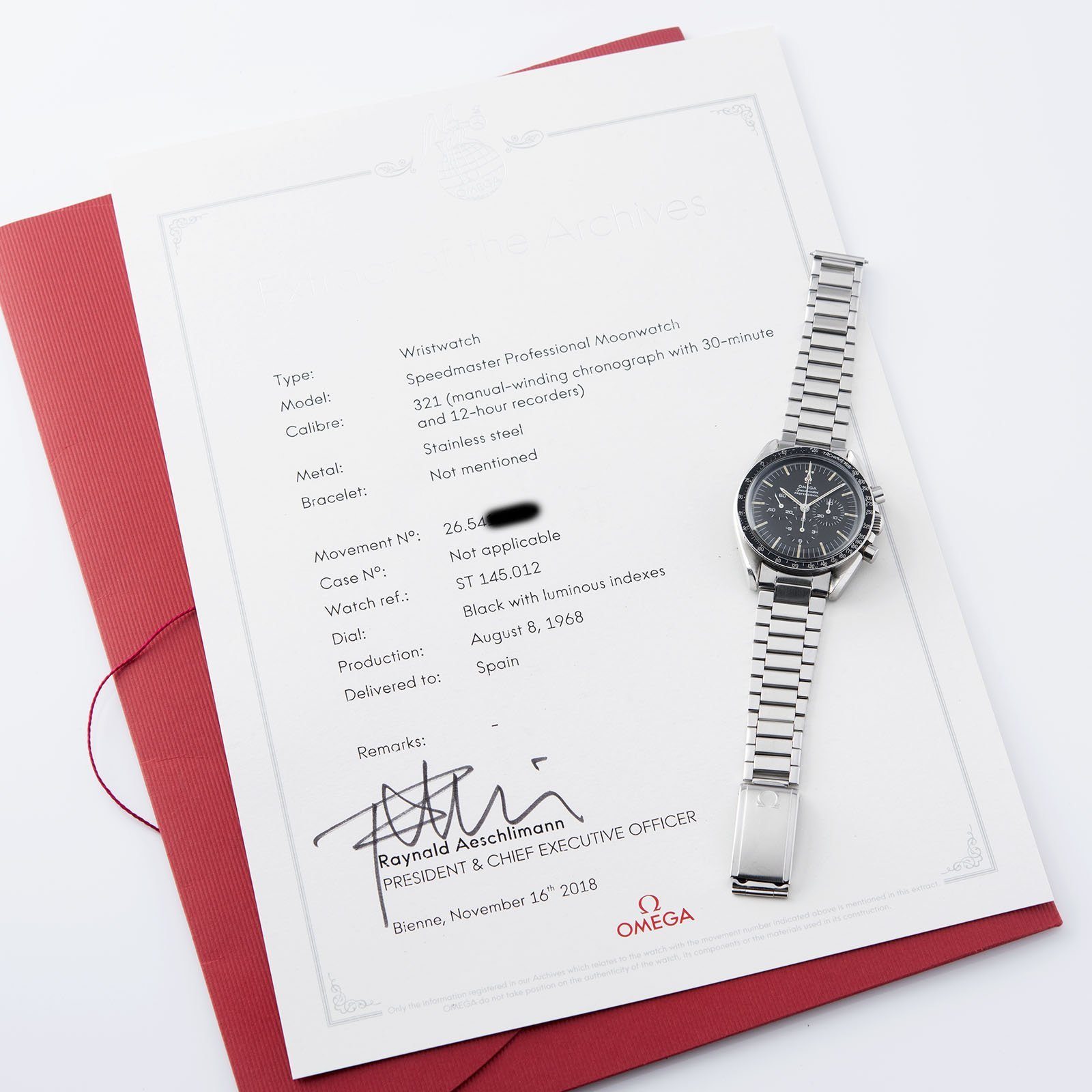 Omega Dark Brown Speedmaster 145.012-67SP BTTR Set