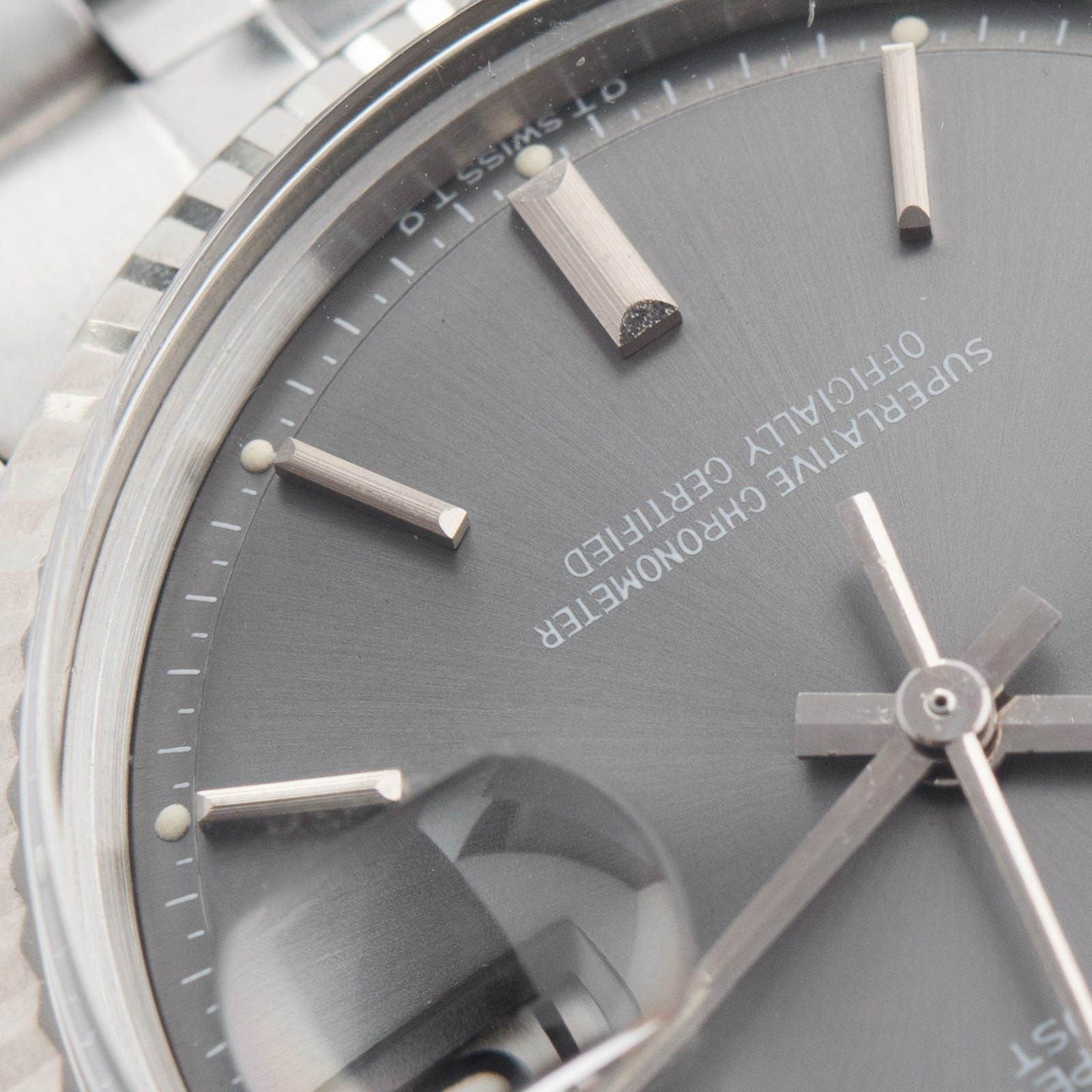 Rolex Datejust Grey Sigma Dial 1601 with papers