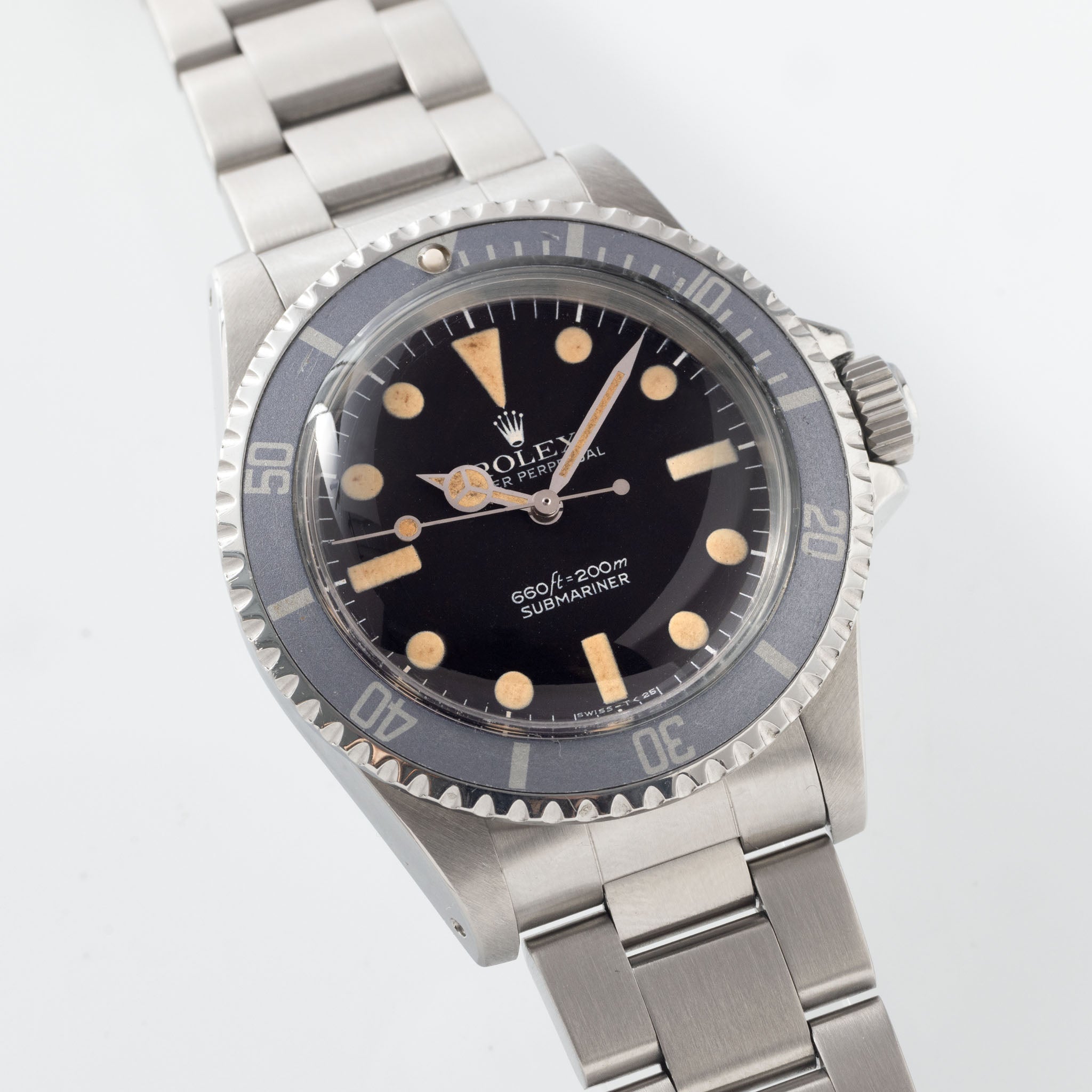 Rolex Submariner 5513  maxi mk1 dial Vivid patina Ghost inlay Bulangandsons signature watch