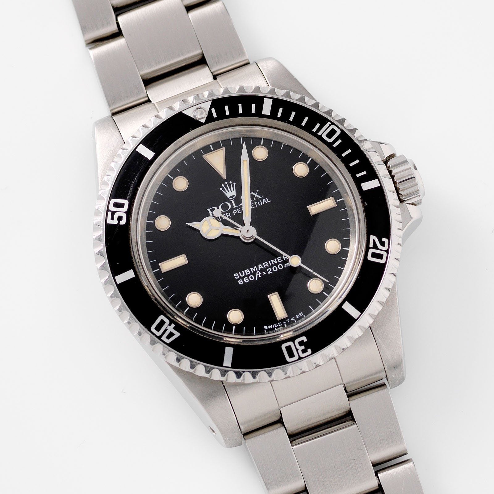 Rolex Submariner 5513 with White Gold Hour Markers