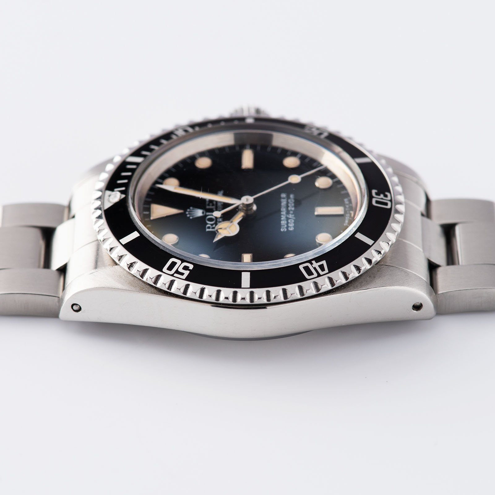 Rolex Submariner 5513 with White Gold Hour Markers