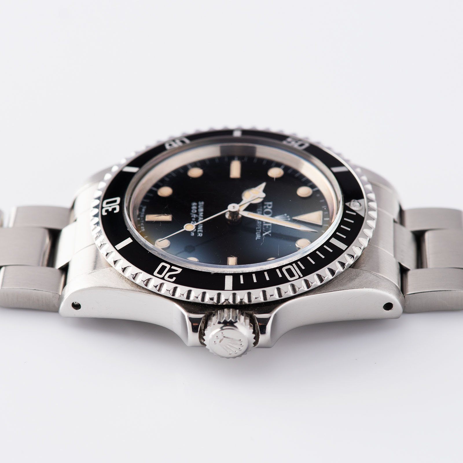 Rolex Submariner 5513 with White Gold Hour Markers