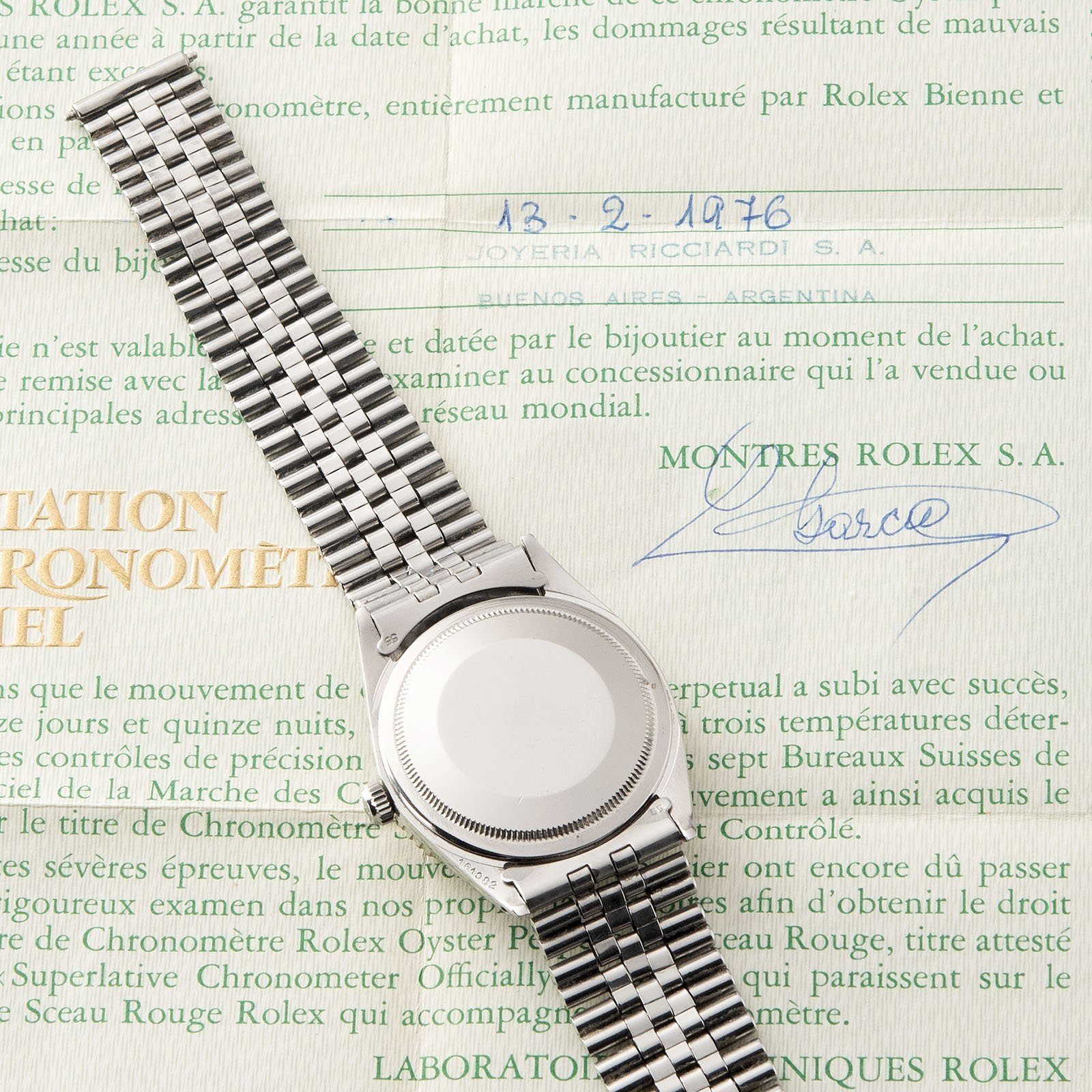 Rolex Datejust Turn-O-Graph Purple Dial Ricciardi 1625