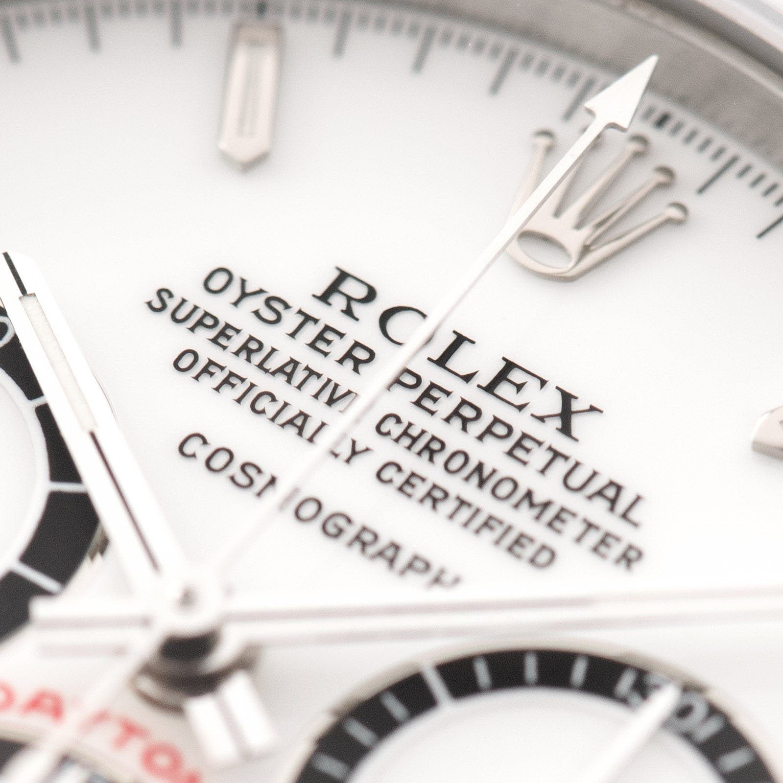 Rolex Daytona Steel 16520 Porcelain Floating Dial