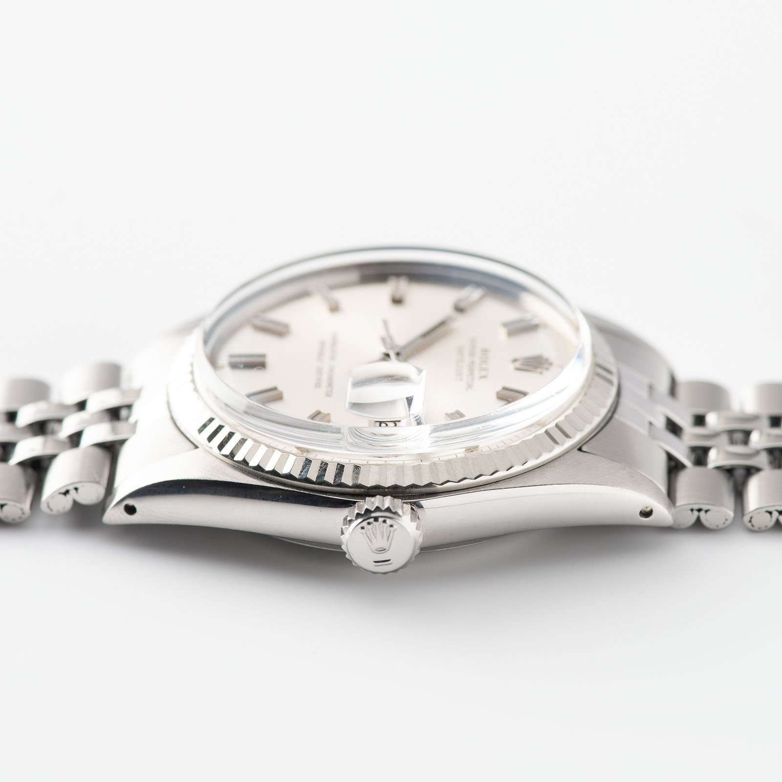 Rolex Datejust 1601 Silver Wide Boy Dial