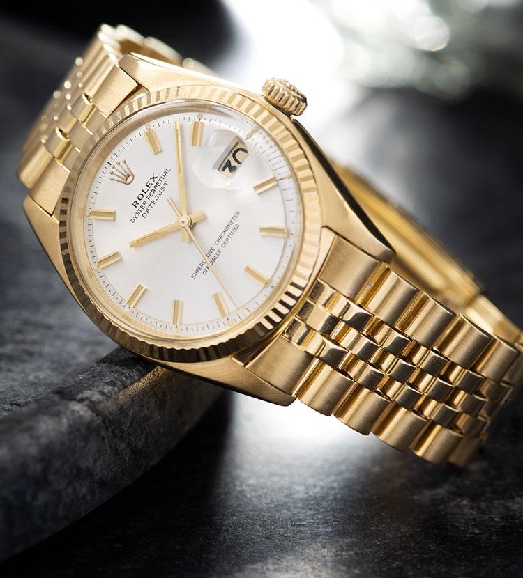 Rolex Datejust Yellow Gold 1601 Silver Dial