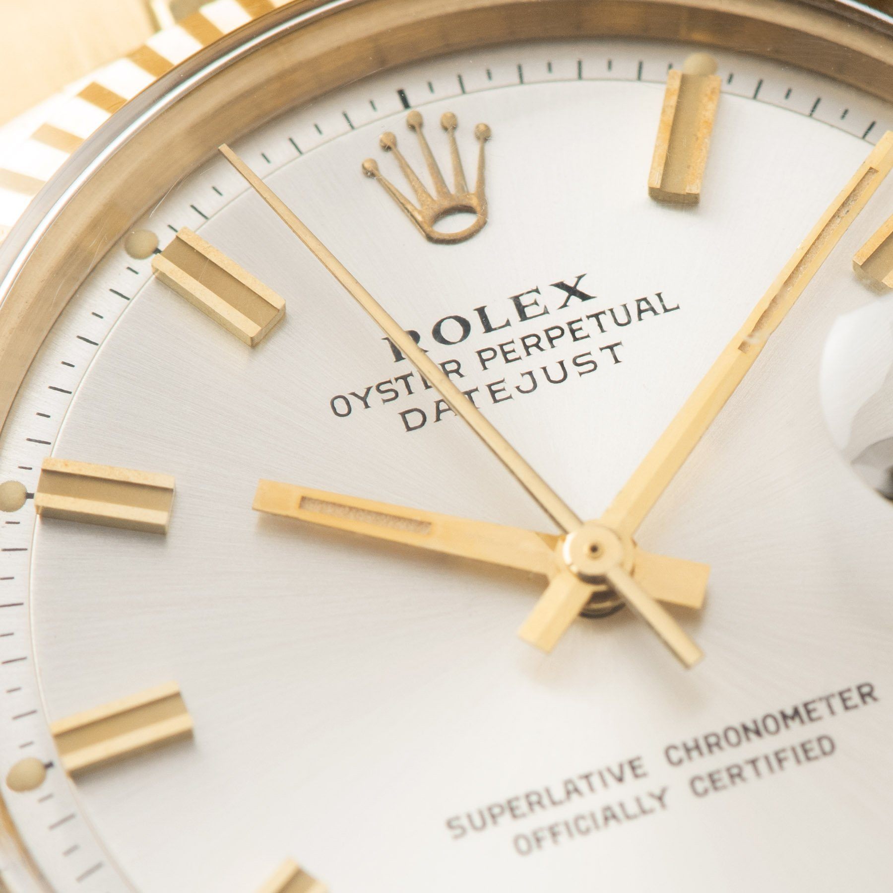 Rolex Datejust Yellow Gold 1601 Silver Dial