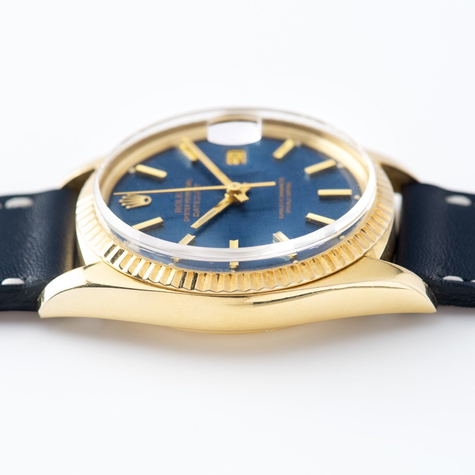 Rolex Datejust Yellow Gold 1601 Blue Linen Dial