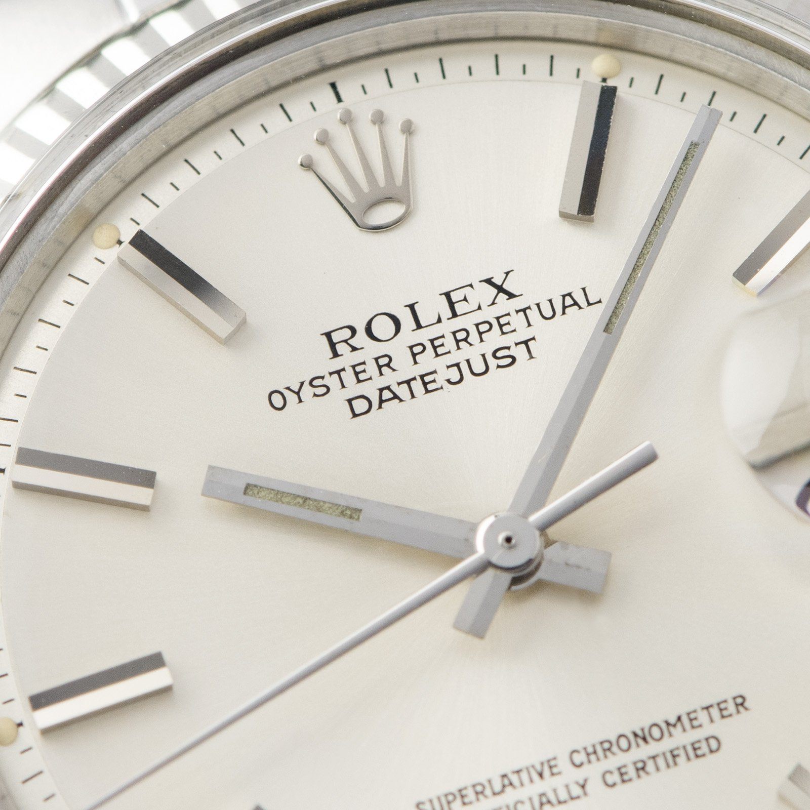 Rolex Datejust 1601 Silver Soleil Dial