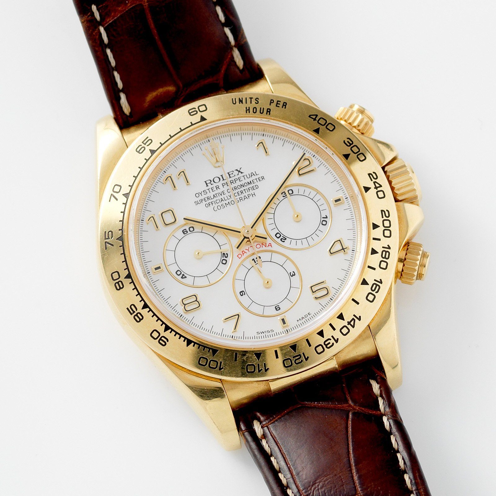 Rolex Daytona Yellow Gold 16518 MOP Dial