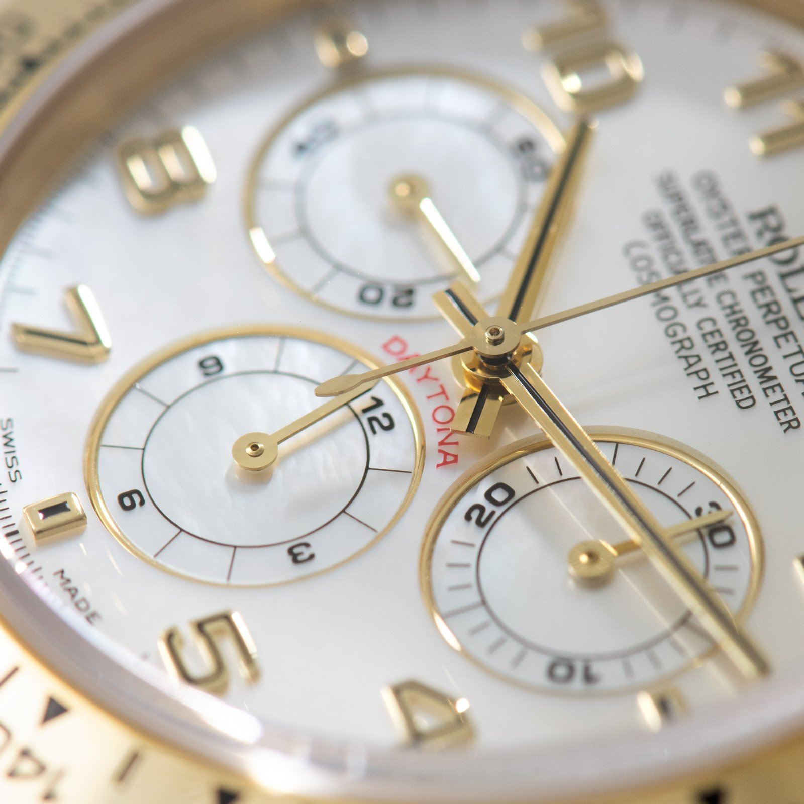 Rolex Daytona Yellow Gold 16518 MOP Dial