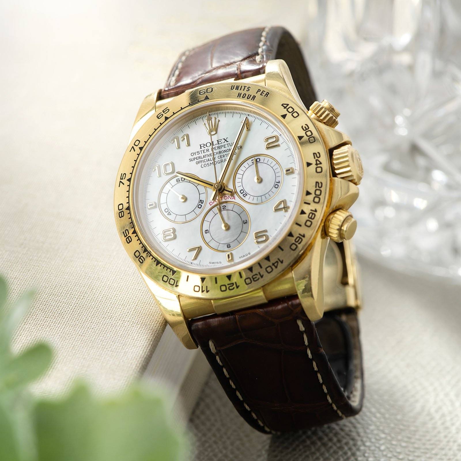 Rolex Daytona Yellow Gold 16518 MOP Dial