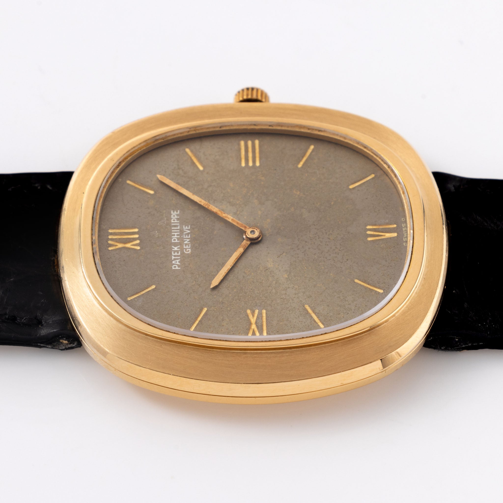 Patek Philippe “Grand Ellipse” in 18k Yellow Gold Tropical Dial Ref 3589