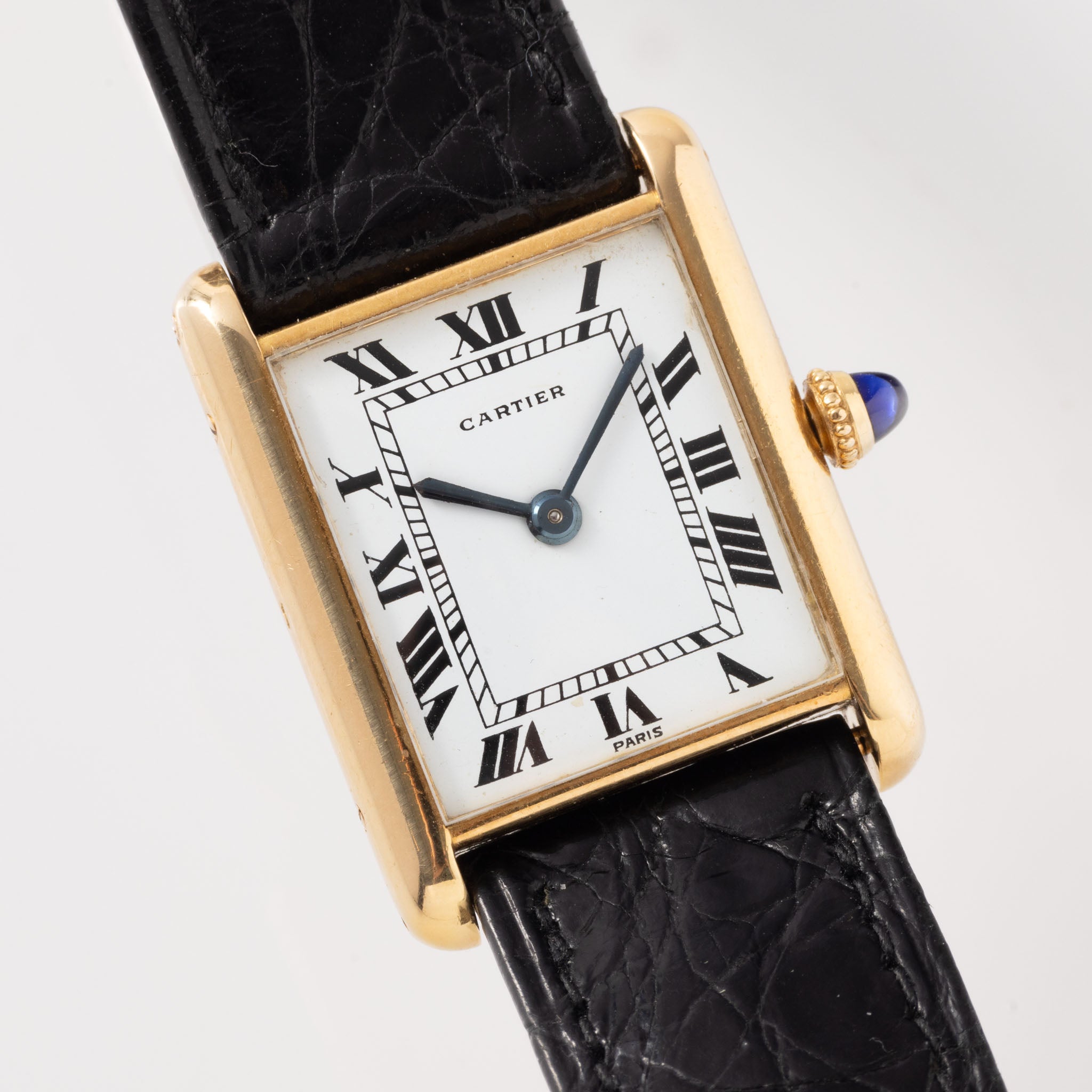 Cartier Tank Louis 18kt gold "Paris dial" Jaeger Movement 1960s