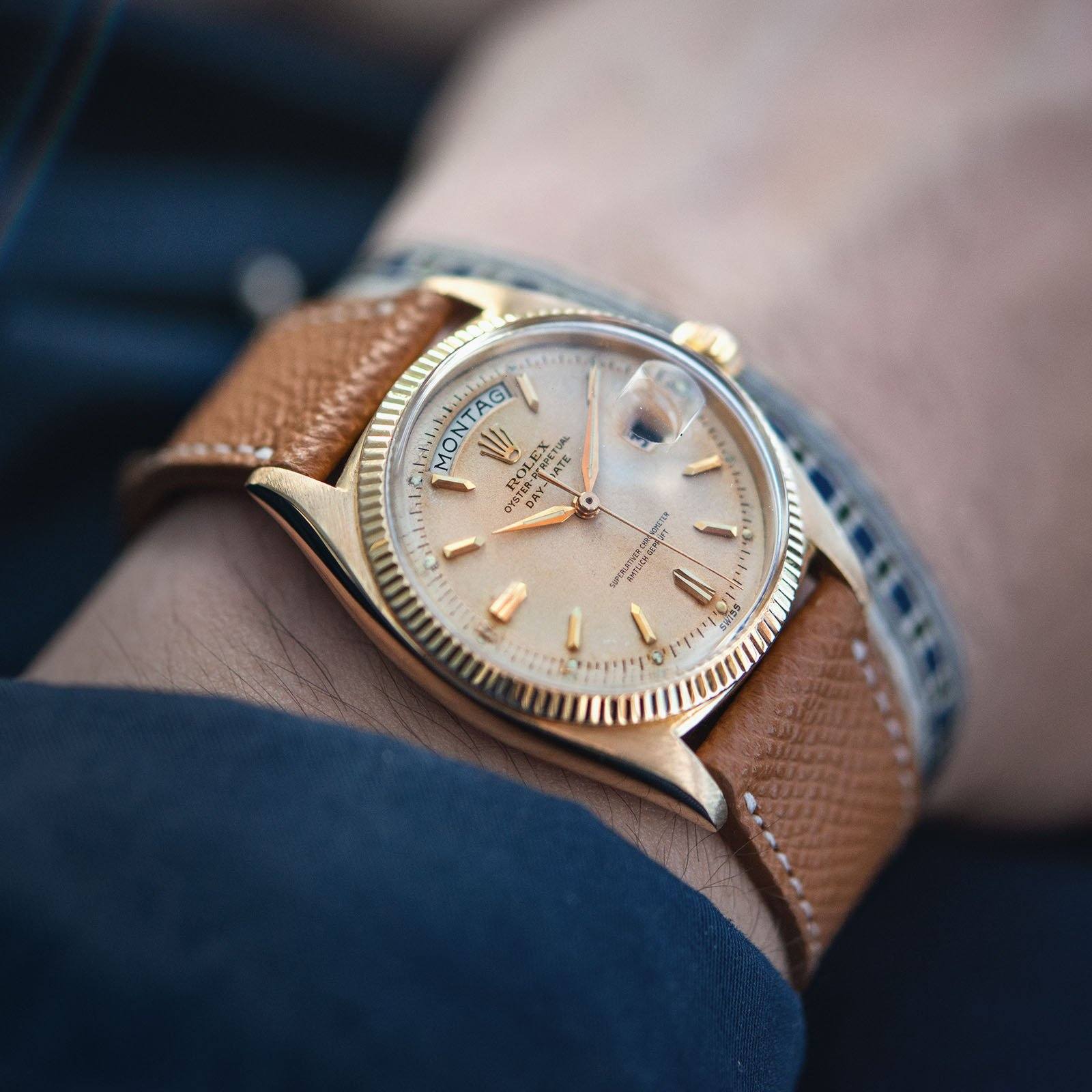 Rolex Day Date Yellow Gold German Dial 6611