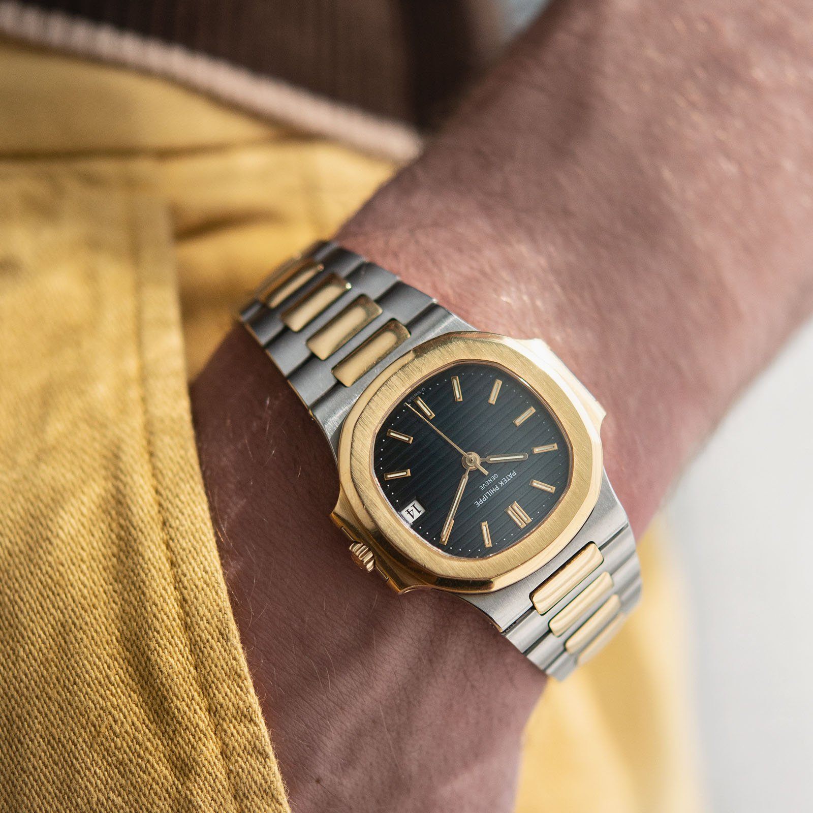 Patek Philippe Nautilus Ref 3800 Steel and Gold