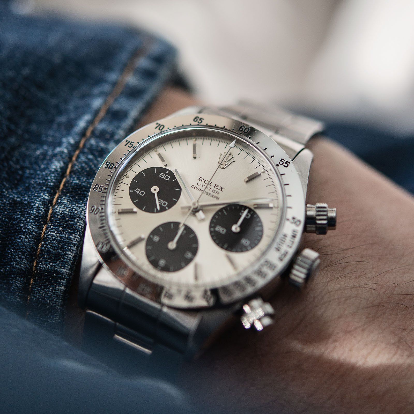 Rolex Daytona 6265 Big Eye Silver Dial