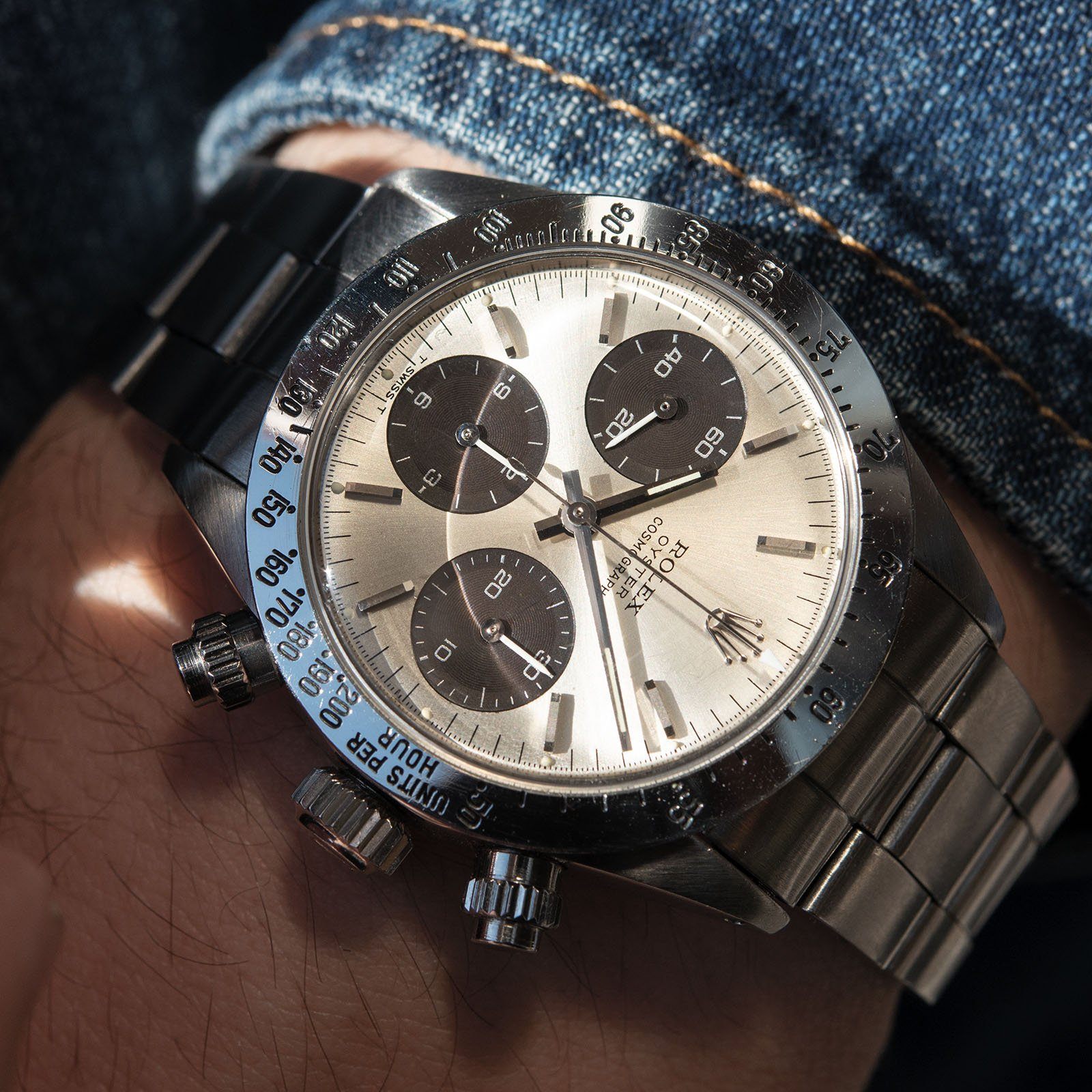 Rolex Daytona 6265 Big Eye Silver Dial