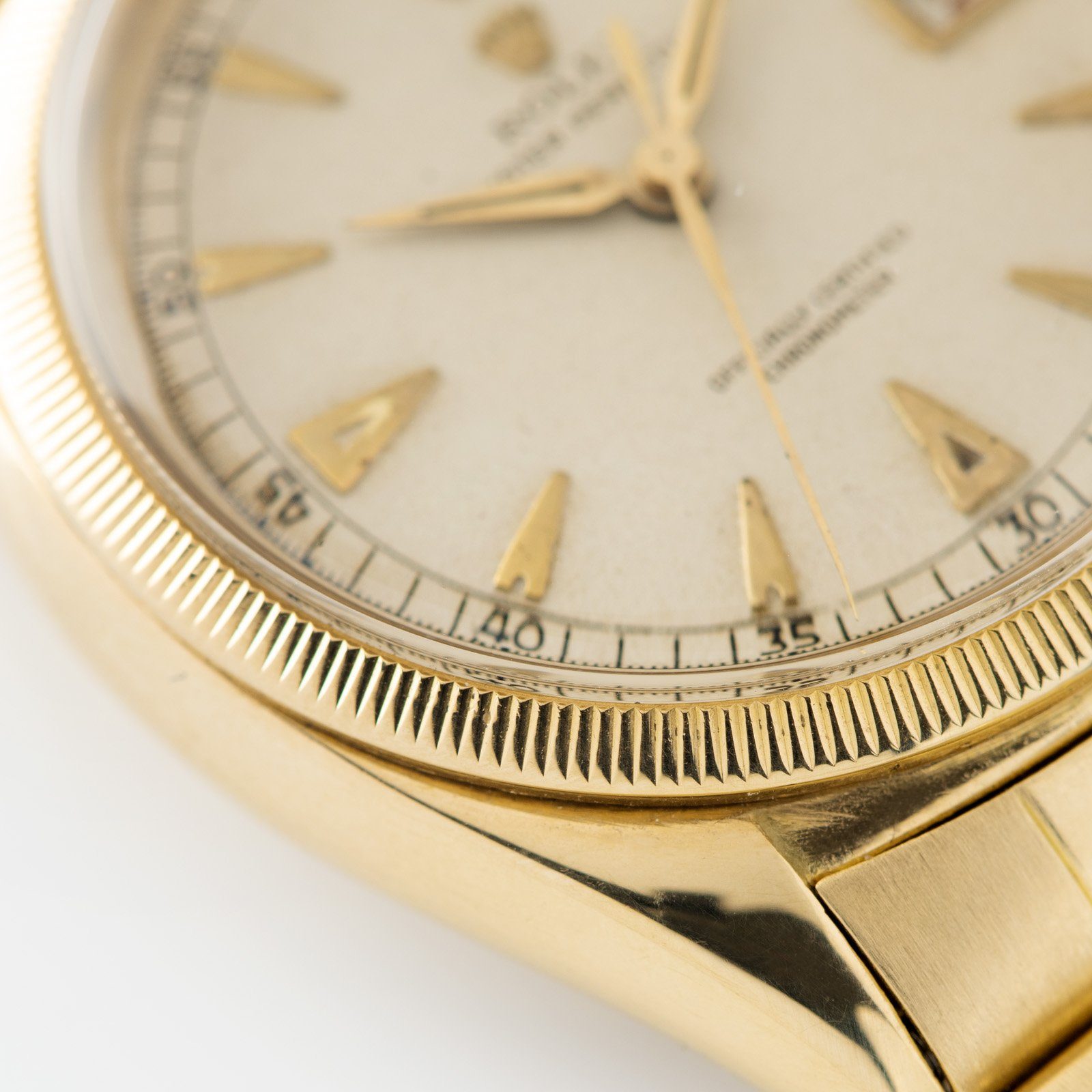 Rolex Ovettone Datejust Yellow Gold Reference 6155